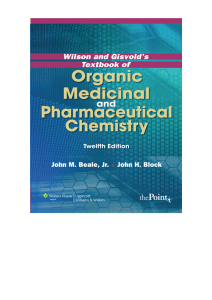 Wilson's Medicinal & Pharmeceutical Chemistry