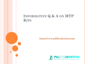 Informative Q & A on MTP Kits