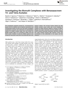 2021 Investigating Bismuth complexes with benzoazacrown tri- and tetra-acetates