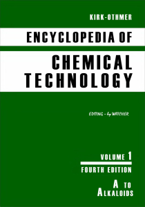 Encyclopedia of Chemical Technology (Volume 01) (of 27)
