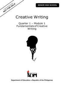 Creative Writing Module 1 Student's Copy