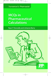 Pharmaceutical calculation book
