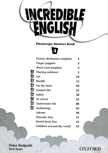 Incredible English 4 Photocopy Masters Book 