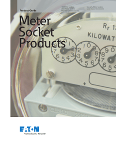 Meter Socket Product Guide 2009