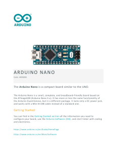 ATmega328 Arduino Nano Datasheet