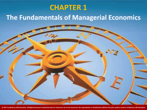 ME CH 1 Fundamental of Managerial Economics