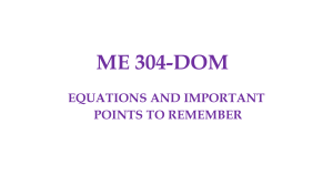 DOM Equations to Remember