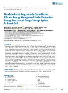 Heuristic based programmable controller