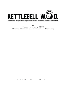 Kettlebell WOD