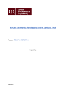 Power electronics for hybrid vehicles