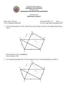 Worksheet  20 (Mathematics of Graph 1)