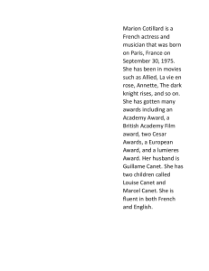 Marion Cotillard - French HW