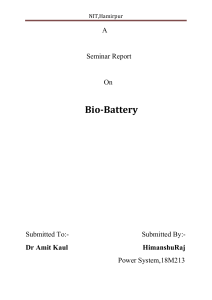 pdfcoffee.com report-on-bio-battery-pdf-free