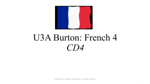U3A Burton Michel Thomas CD4 1-18