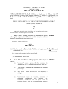 Sindh Act No.III of 2017