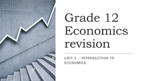 Grade 12 Economics revision