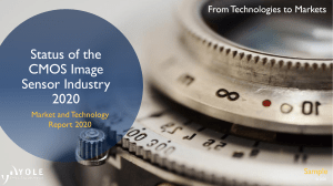 Status of the CMOS Image Sensor Industry 2020 (Yelo)