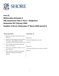 2020 12me2-1 HSC Task 2 Part A Assignment