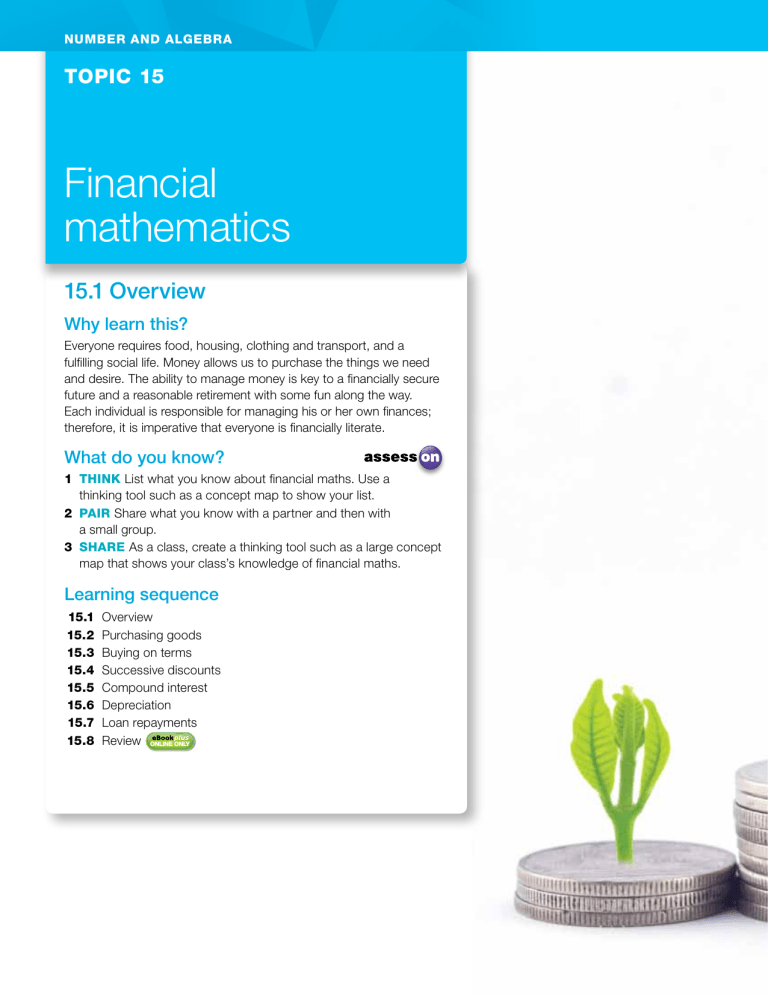 year 10 financial maths assignment