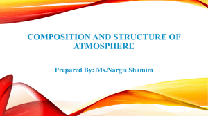 Composition and Structure of Atmosphere Lecture