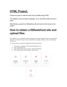 HTML  Project