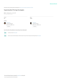 supermarket pricing strategies 
