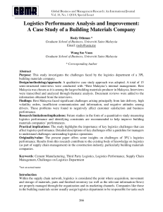 Logistics Performance Analysis and Impro