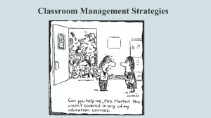 Classroom management 