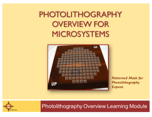 Photolithography Powerpoint