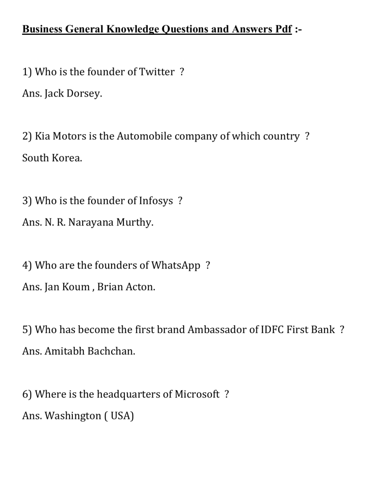 business planning exam questions and answers pdf