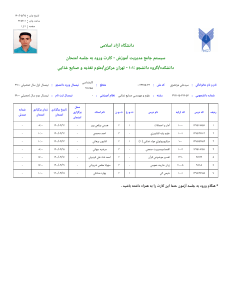 کارت ورود به جلسه امتحان