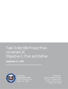 DHS-sample project plan