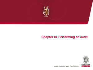 Chapter 04-Performing an audit-Oct 2015