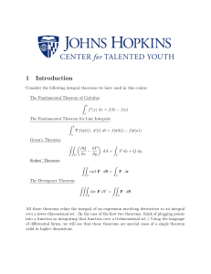 Differential Forms and the General Stokes Theorem