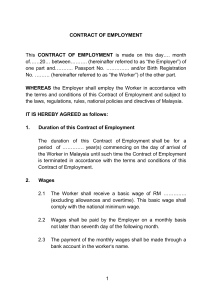 Contract of Employment (EU)