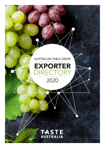 2020 澳洲葡萄出口目录