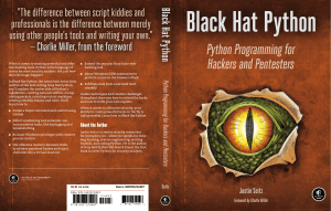 Black Hat Python Python Programming for Hackers and Pentesters