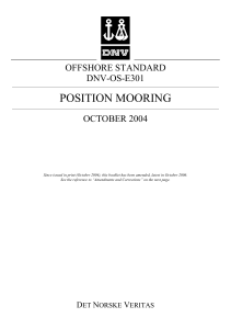DNV OS-E301 Position Mooring