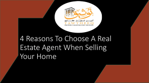 4 Reasons To Choose A Real Estate Agent When Selling Your Home