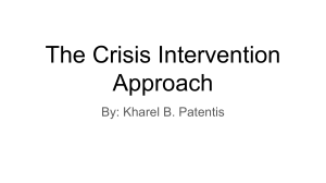 Crisis Intervention Approach