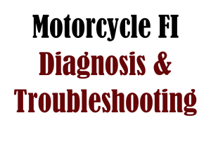 Motorcycle FI Diagnosis