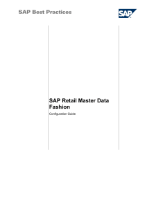 Retail Master Data Fashion configuration guide
