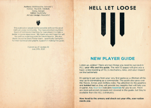 HLL New Player Guide PC Full - PDF - U10 Version