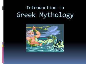 Greek Mythology Introductory Powerpoint