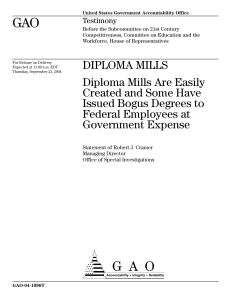 Diploma Mills-ED483250