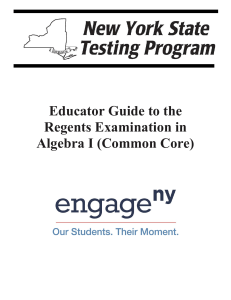 algebra i test guide