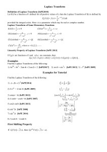 laplace tranform teaching