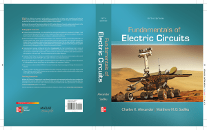 Fundamentals of Electric Circuits (5th Ed)