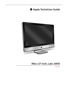 Apple Technician Guide iMac 27 late 2009