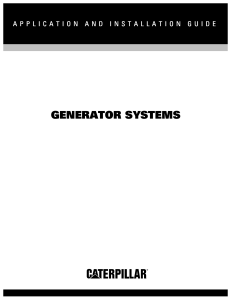 generator system by caterpilllar